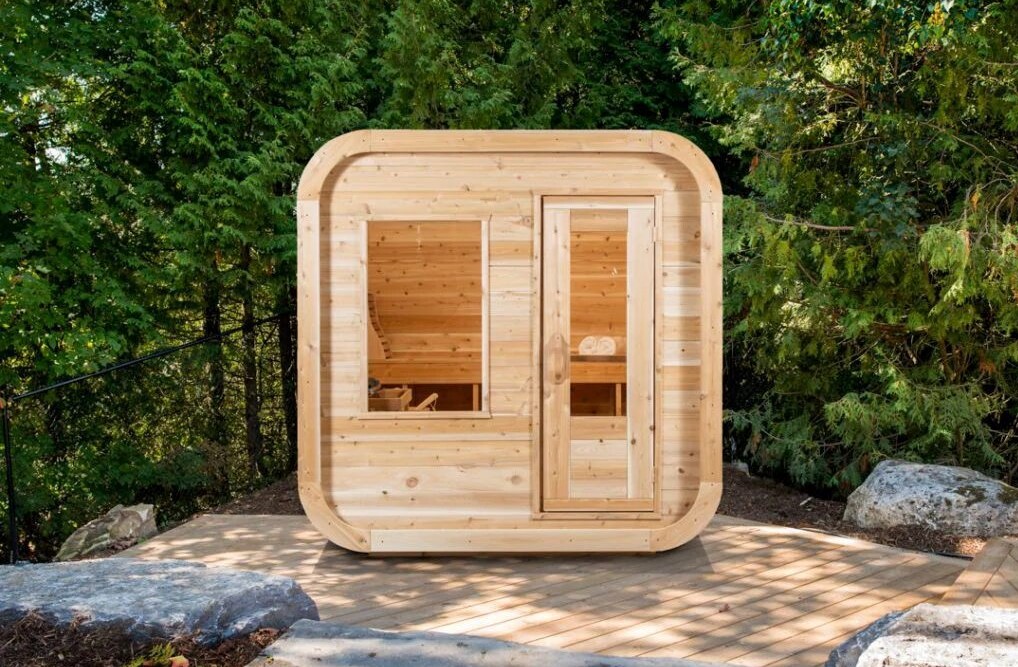 Traditional Saunas | Dundalk CT Luna 3 Person Barrel Sauna
